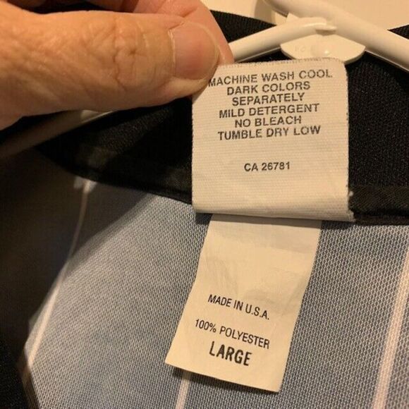 OFFICIAL SPORTS SIZE LARGE LONG SLEEVED SOCCER REFEREE UNIFORM SHIRT - Picture 5 of 6